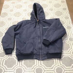 Cornerstone Detroit Style Canvas Jacket Mens Size XL Workwear Quilt-Lined Blue